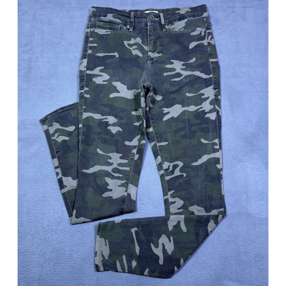 Good American Jeans Womens 6/28 (29x29) Good Legs Camo Midrise Skinny USA